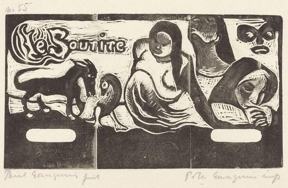 Title Page for "Le Sourire" (Titre du Sourire) by Paul Gauguin