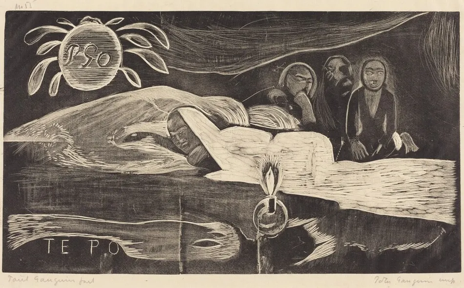 Te Po (The Long Night) by Paul Gauguin