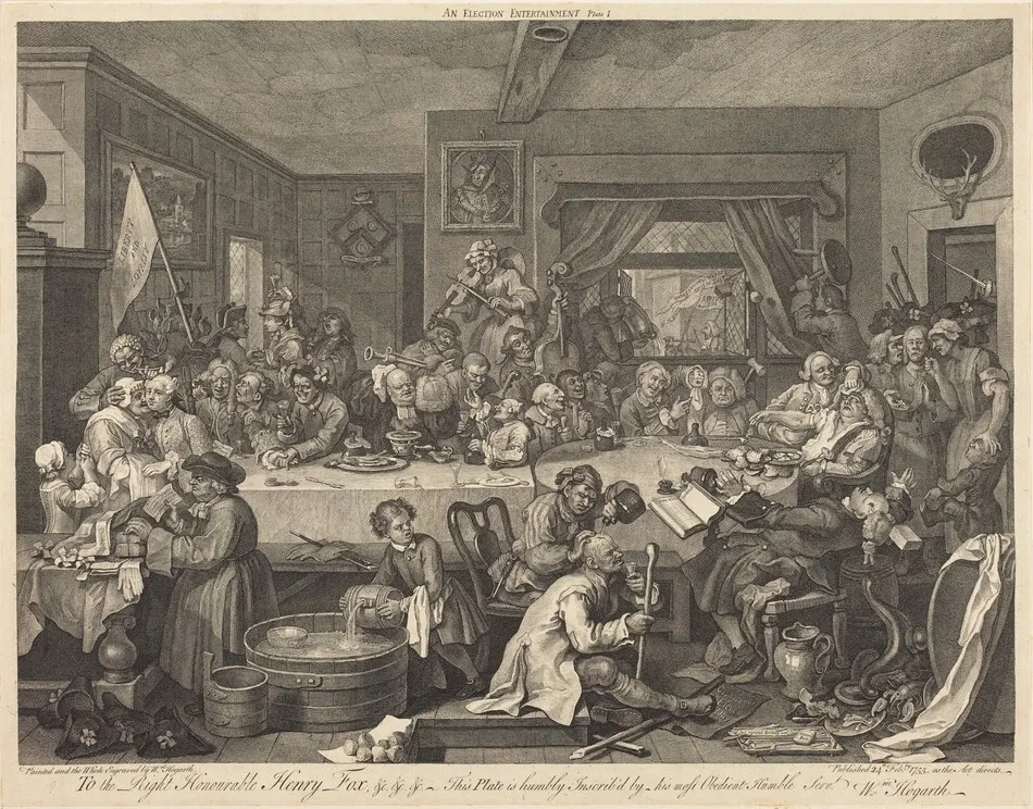 An Election Entertainment by William Hogarth