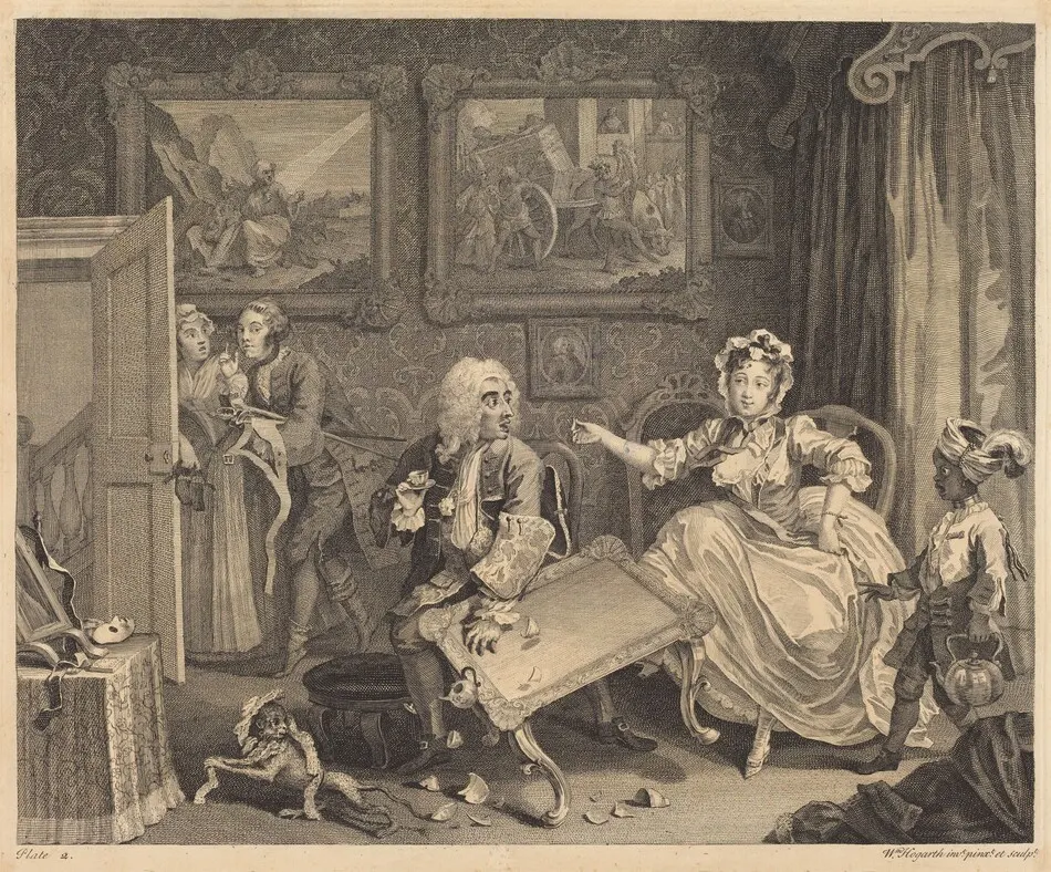 A Harlot's Progress: pl.2 by William Hogarth
