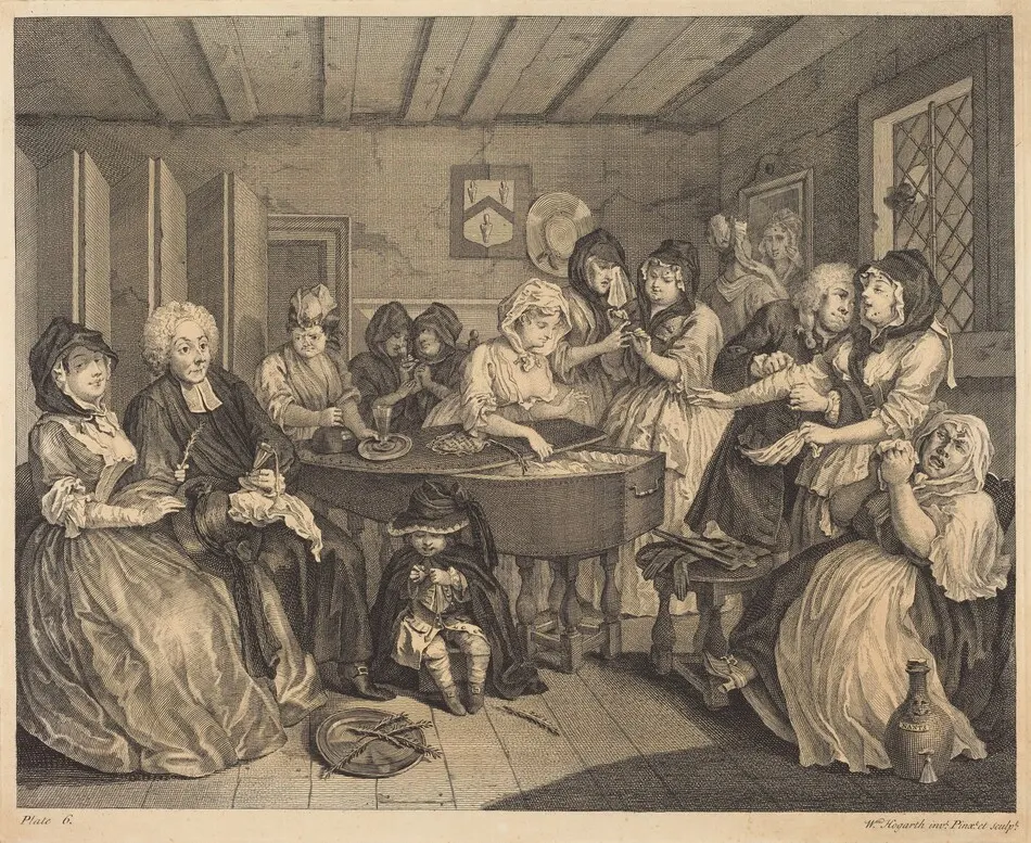 A Harlot's Progress: pl.6 by William Hogarth