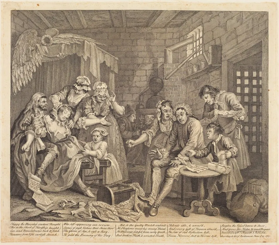 A Rake's Progress: pl.7 by William Hogarth