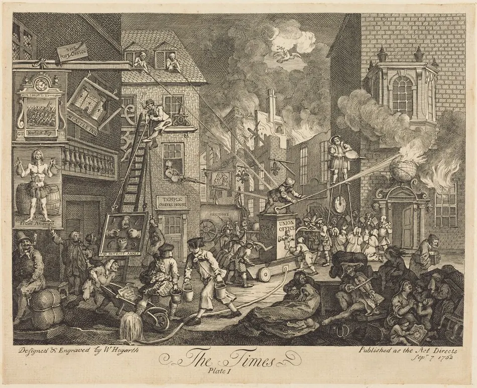 The Times, pl.1 by William Hogarth
