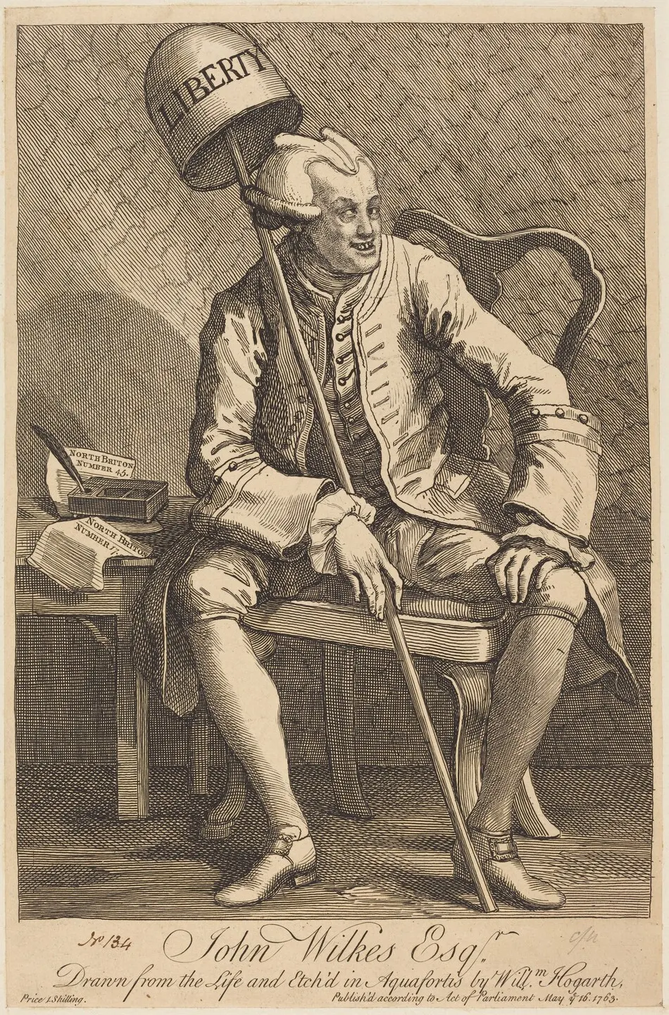 John Wilkes Esq. by William Hogarth