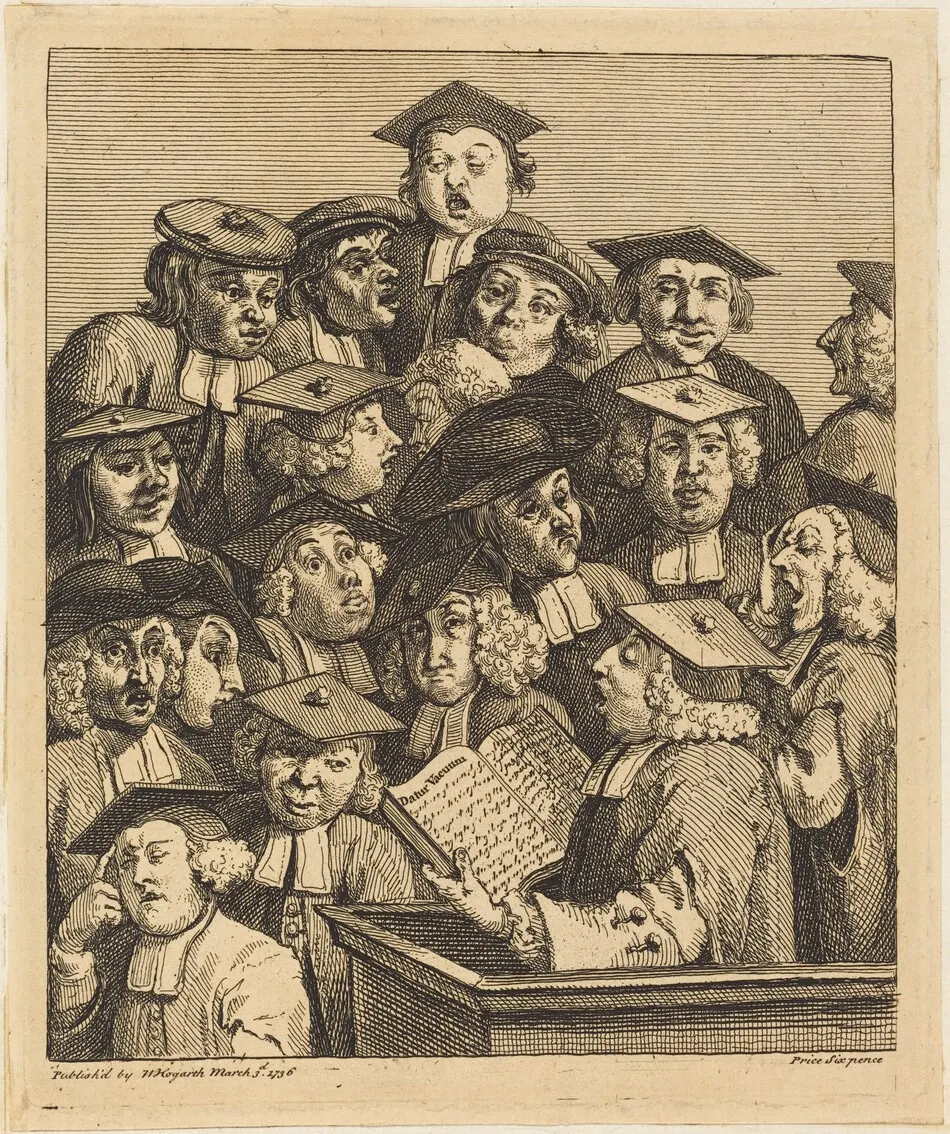 Scholars at a Lecture by William Hogarth