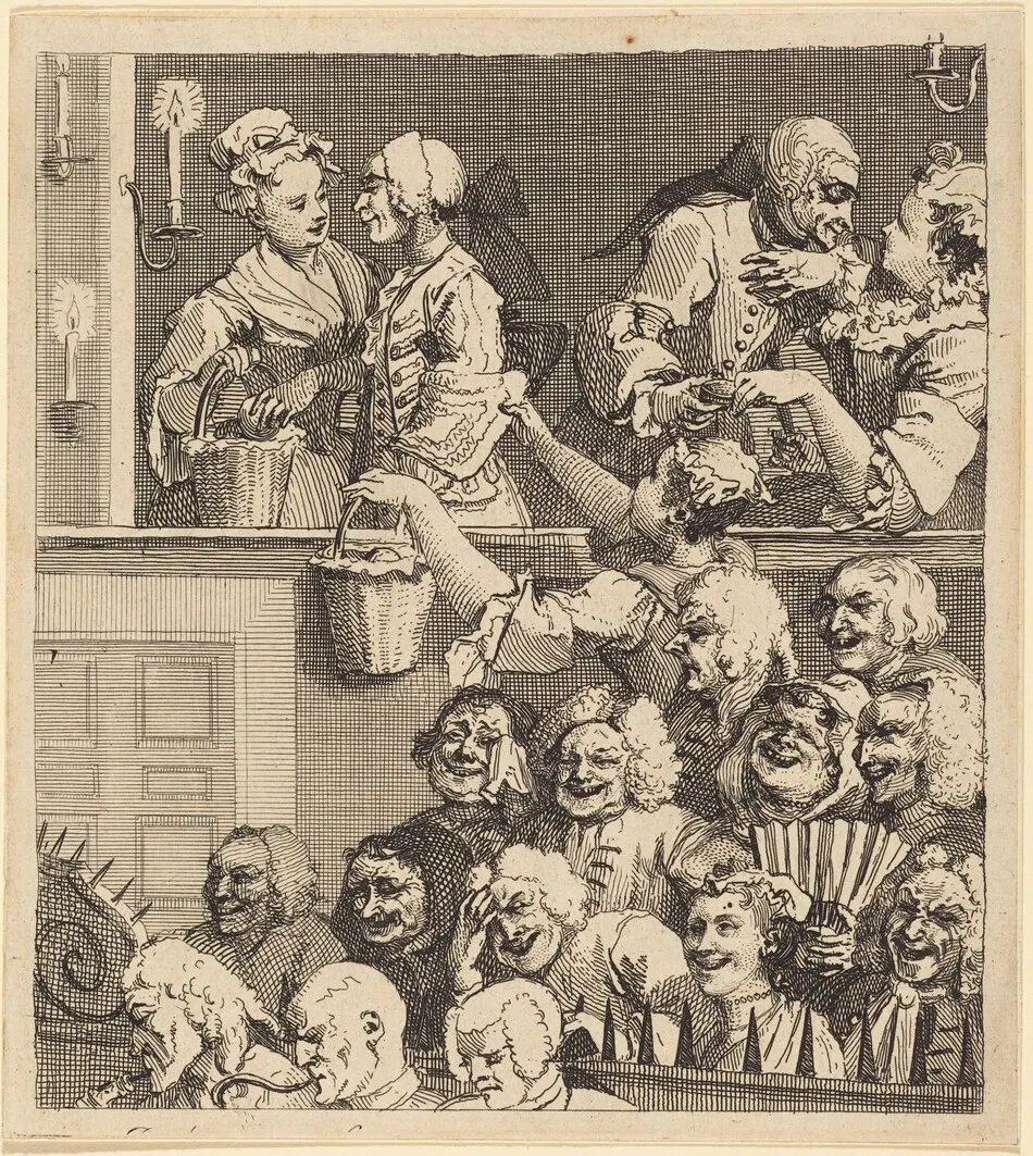 The Laughing Audience by William Hogarth