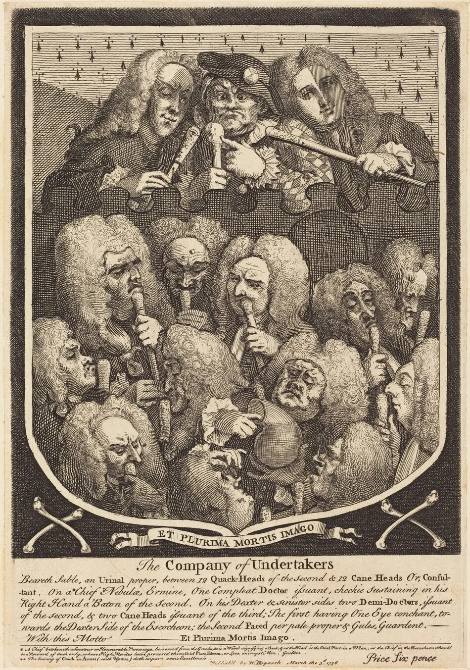 The Company of Undertakers by William Hogarth