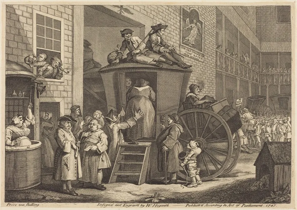 The Stage-coach, or the Country Inn Yard by William Hogarth