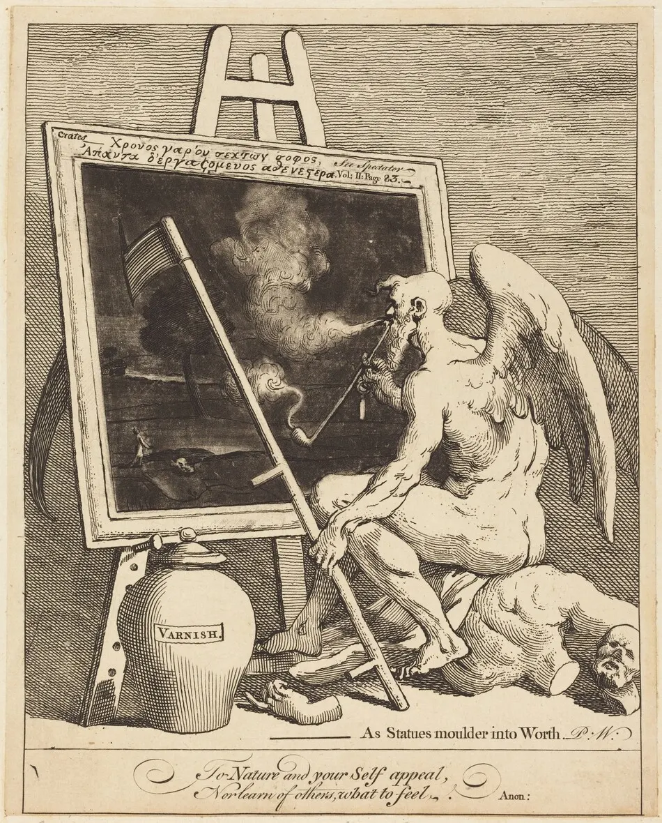 Time Smoking a Picture by William Hogarth