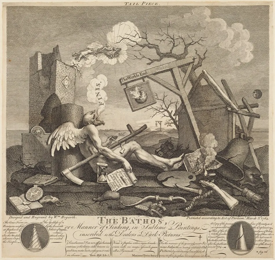 Tailpiece, or The Bathos by William Hogarth