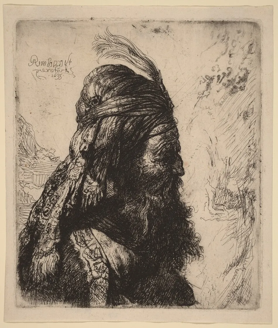 The Third Oriental Head by Rembrandt van Rijn