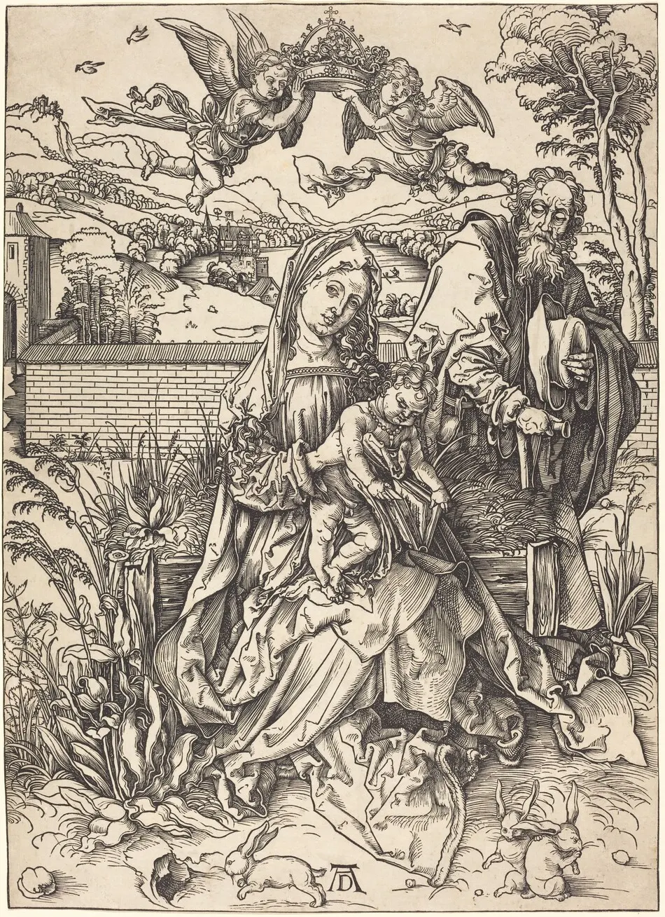 The Holy Family with the Three Hares by Albrecht Dürer