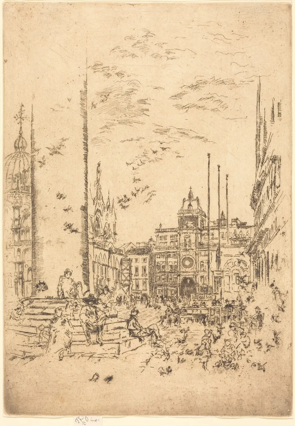 The Piazzetta by James McNeill Whistler