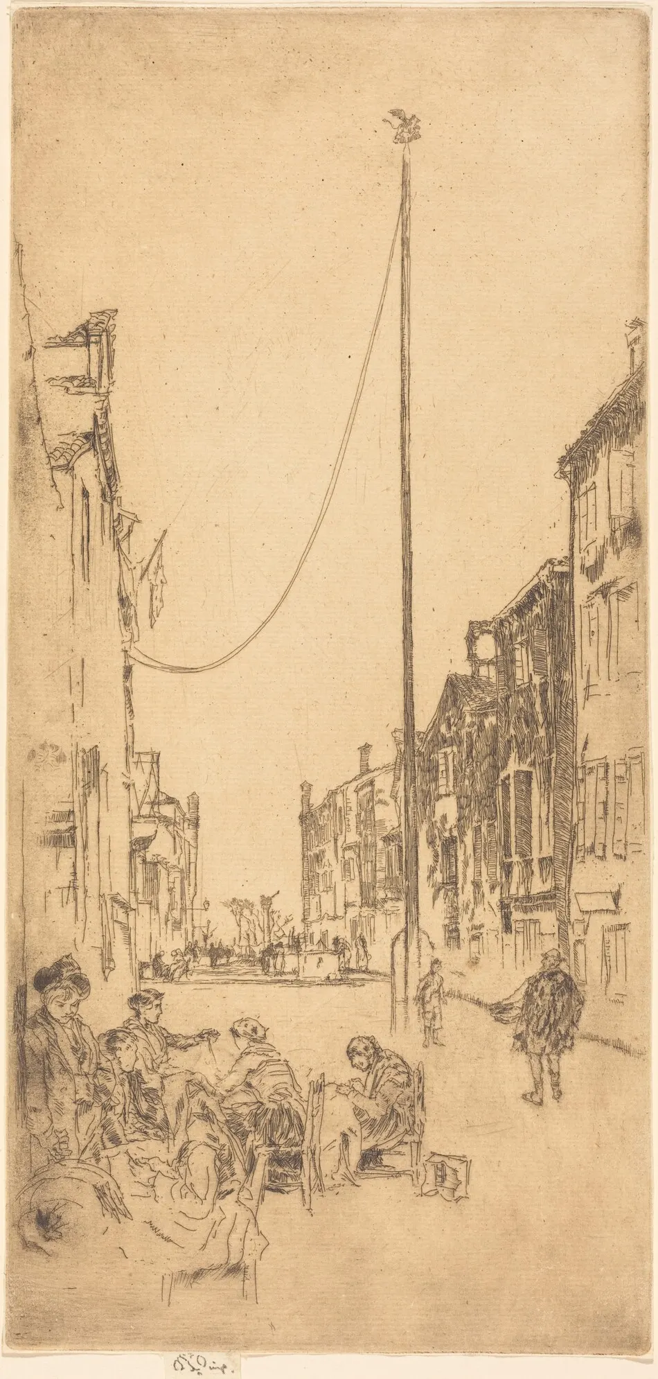 The Venetian Mast by James McNeill Whistler