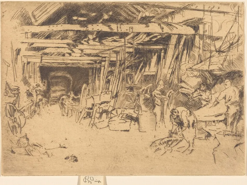 Wheelwright by James McNeill Whistler
