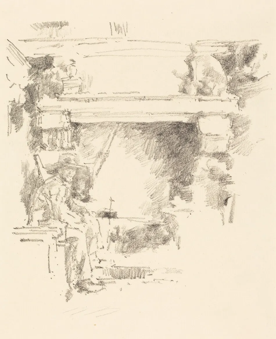 The Fireplace by James McNeill Whistler