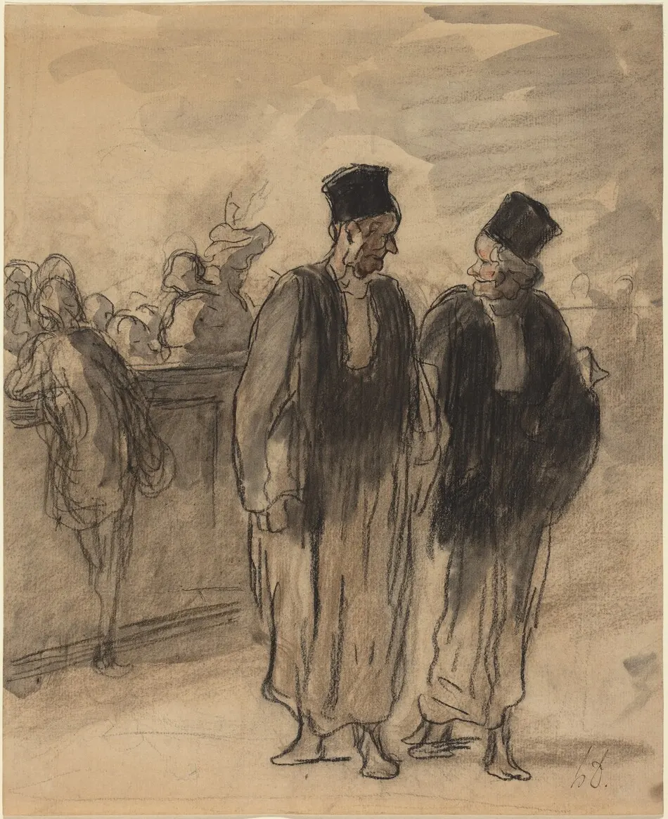 Two Lawyers by Daumier, Honoré