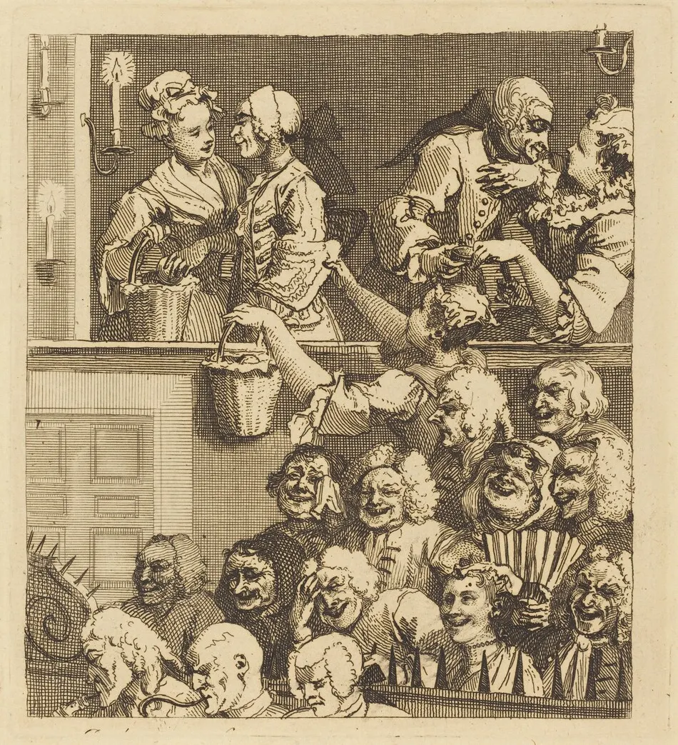 The Laughing Audience by William Hogarth