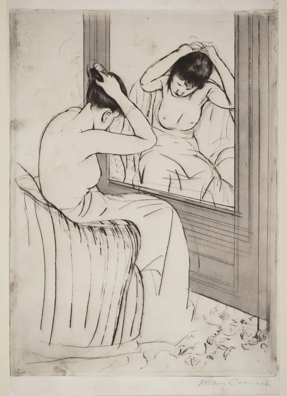 The Coiffure by Mary Cassatt