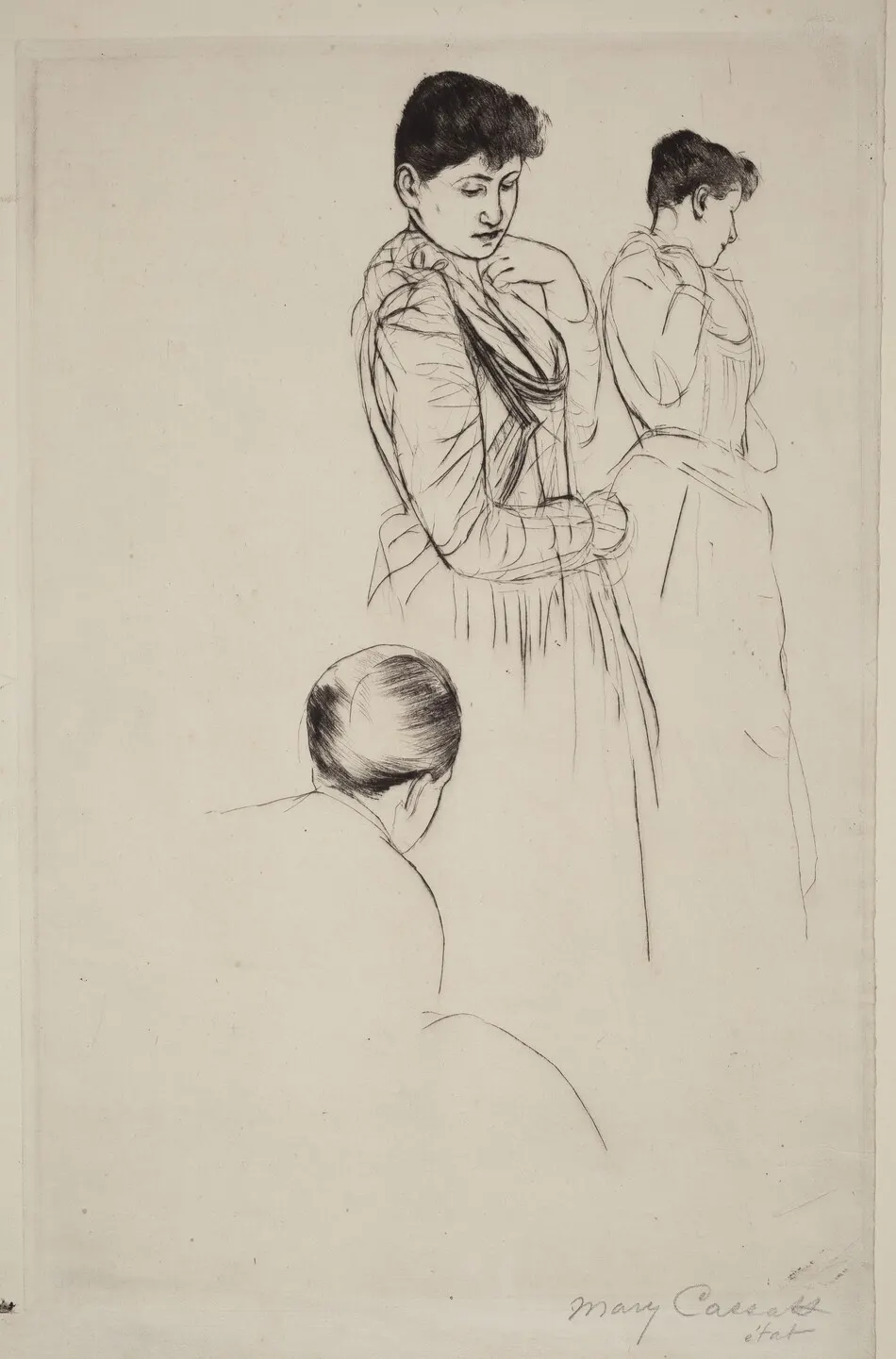The Fitting by Mary Cassatt