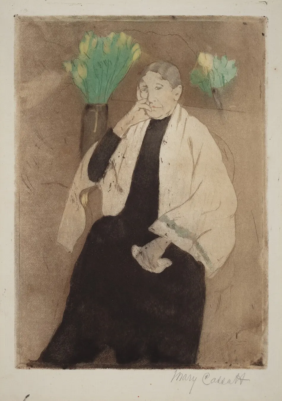 A Portrait of the Artist's Mother by Mary Cassatt