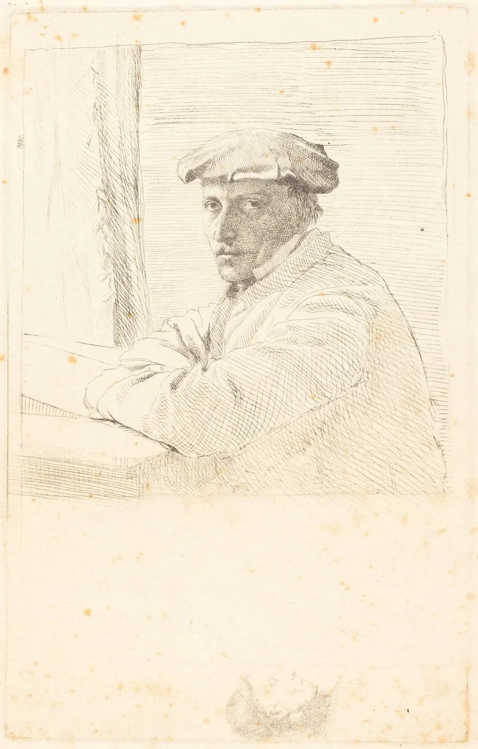 The Engraver Joseph Tourny (Le graveur Joseph Tourny) by Edgar Degas