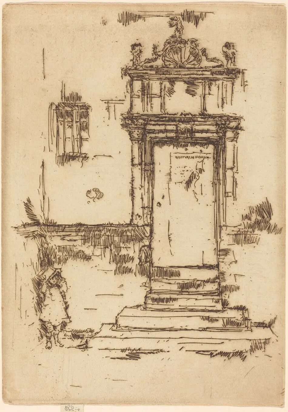 Chapel Doorway, Montresor by James McNeill Whistler