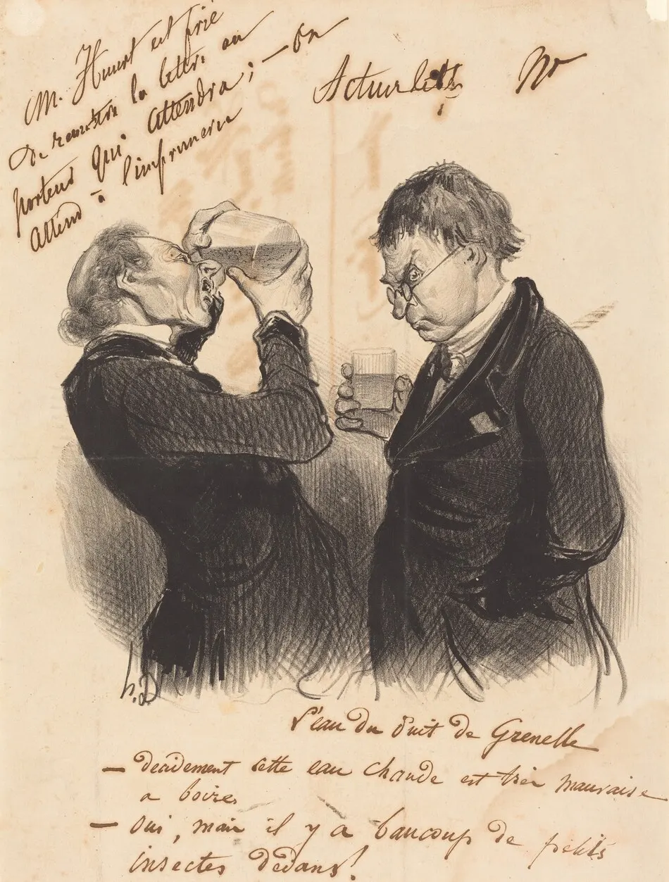 L'Eau du puits de Grenelle by Honoré Daumier