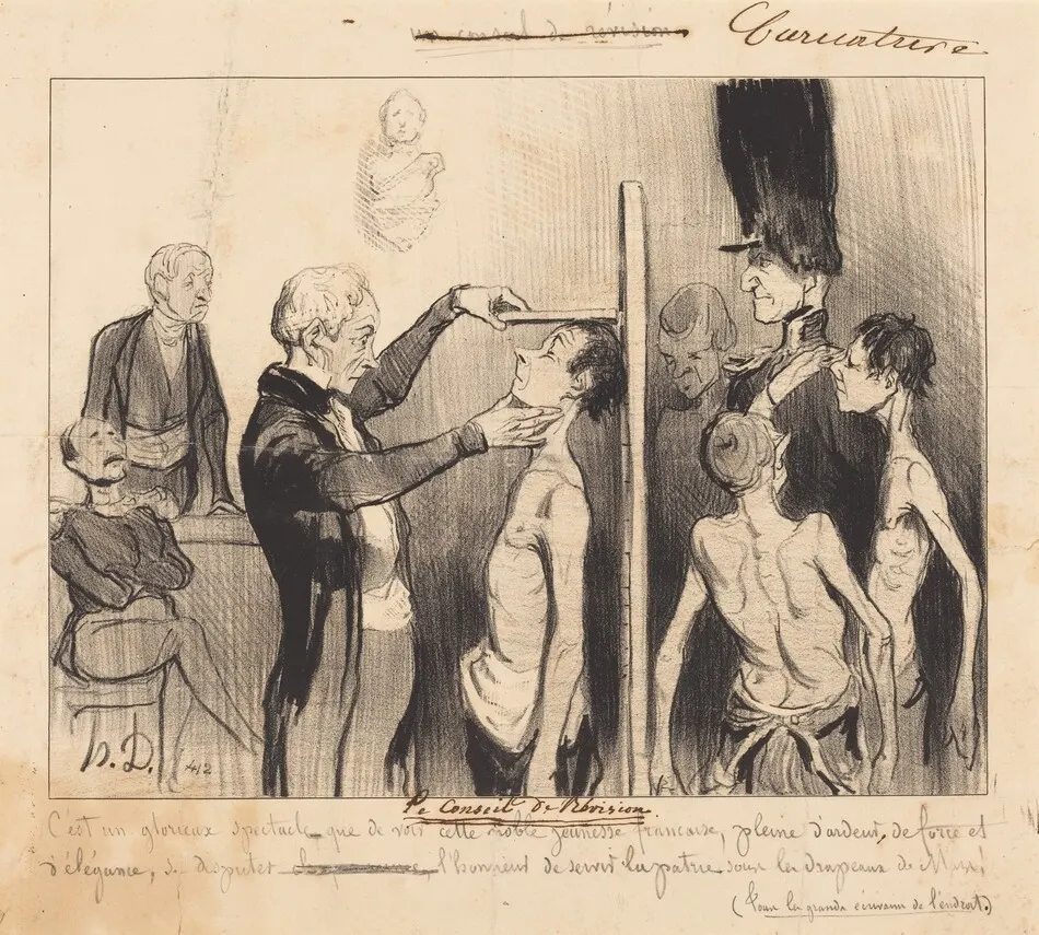 Le Conseil de révision by Honoré Daumier
