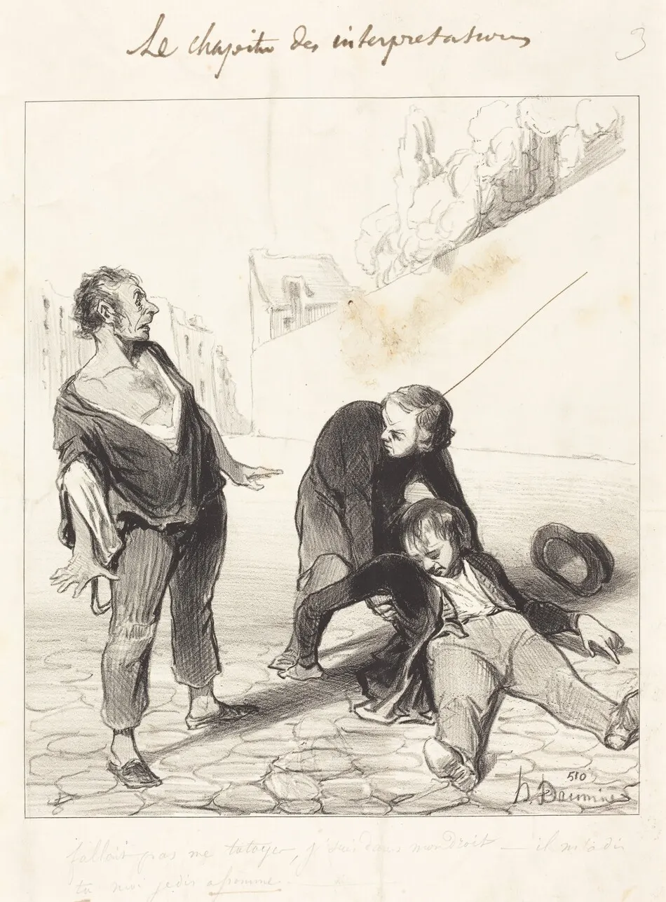 Fallait pas me tutoyer, j'suis dans... by Honoré Daumier