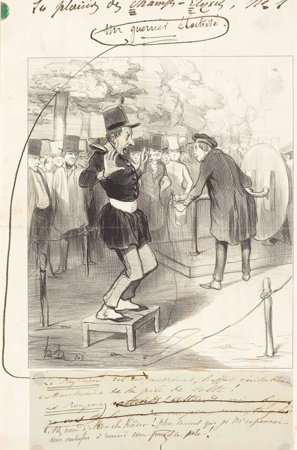 Une Guerrier électrisé by Daumier, Honoré