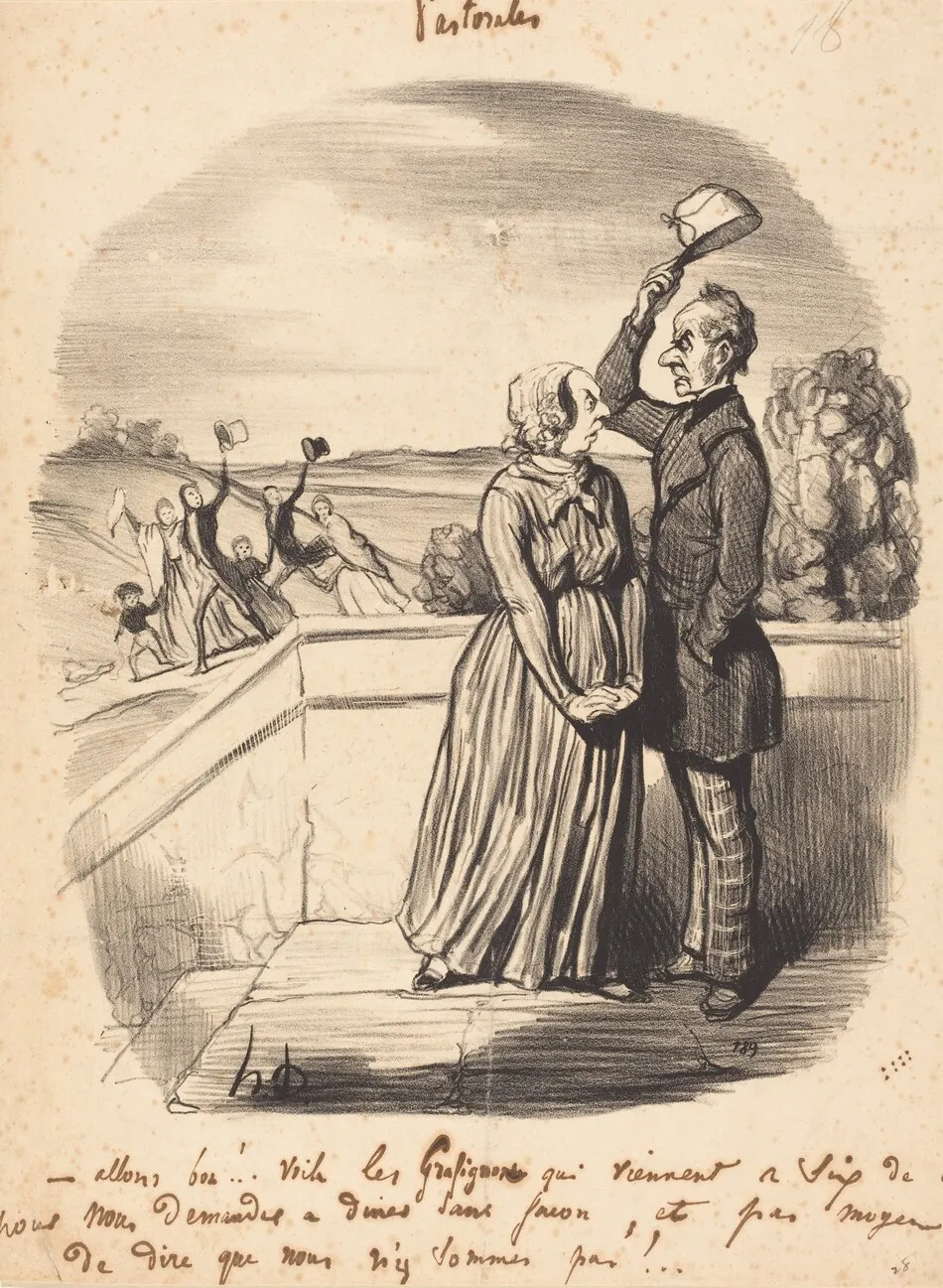 Allons bon!... voila les grafignons... by Honoré Daumier