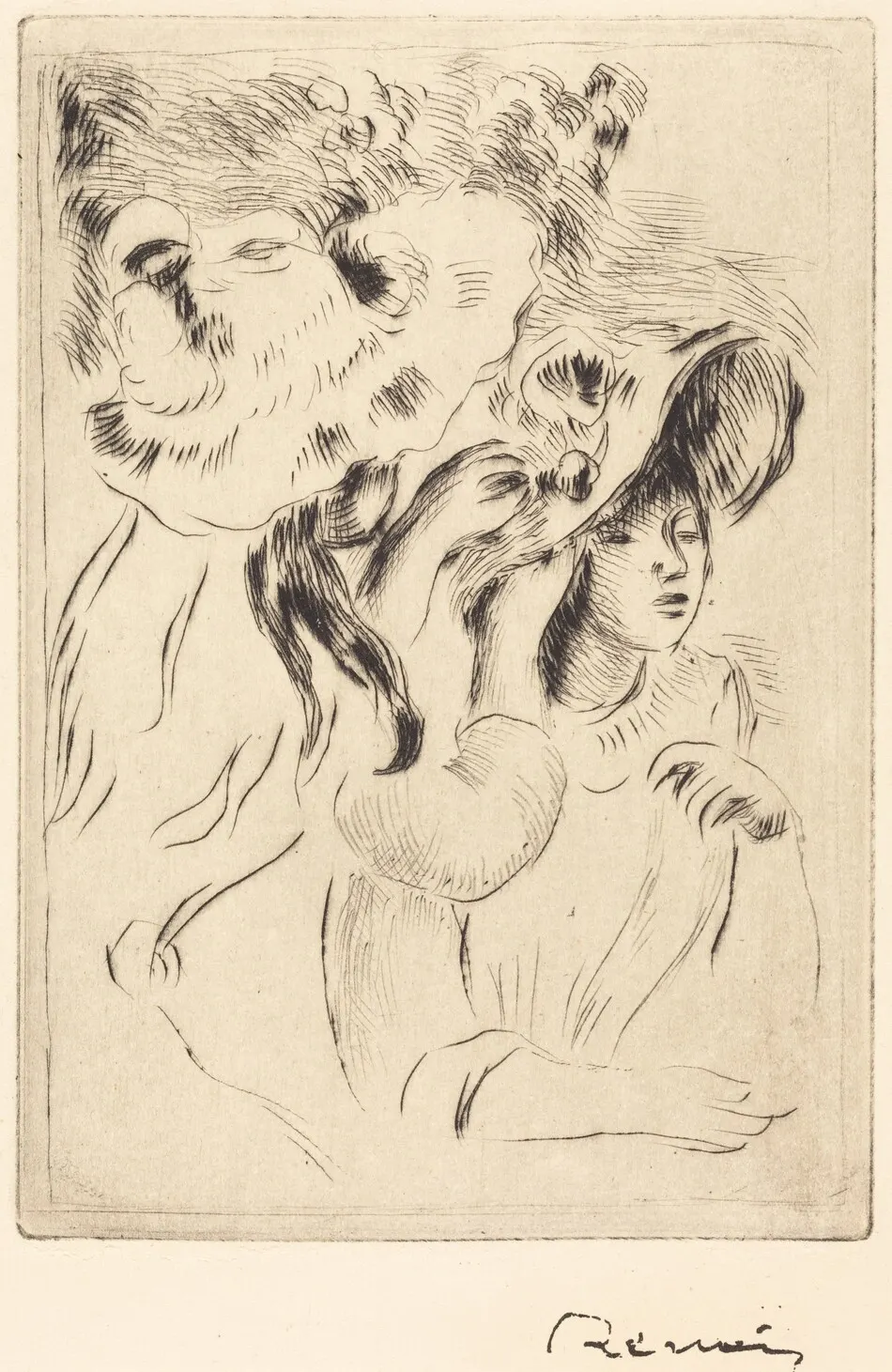 The Hat Pin (Le chapeau epingle) by Auguste Renoir