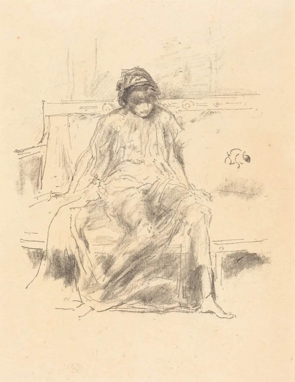 The Draped Figure, Seated by James McNeill Whistler