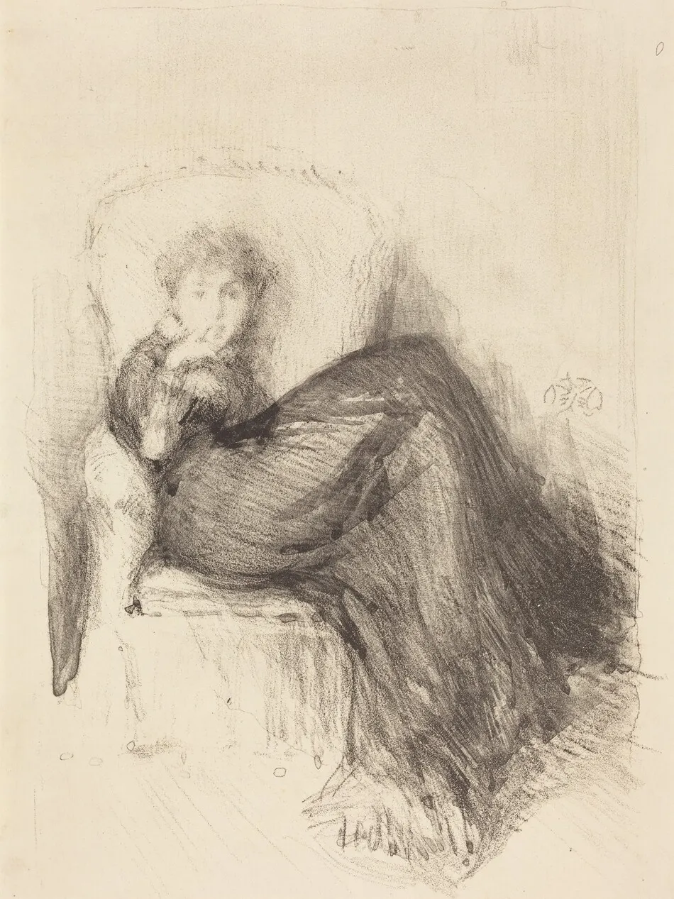 Study: Maude Seated by James McNeill Whistler