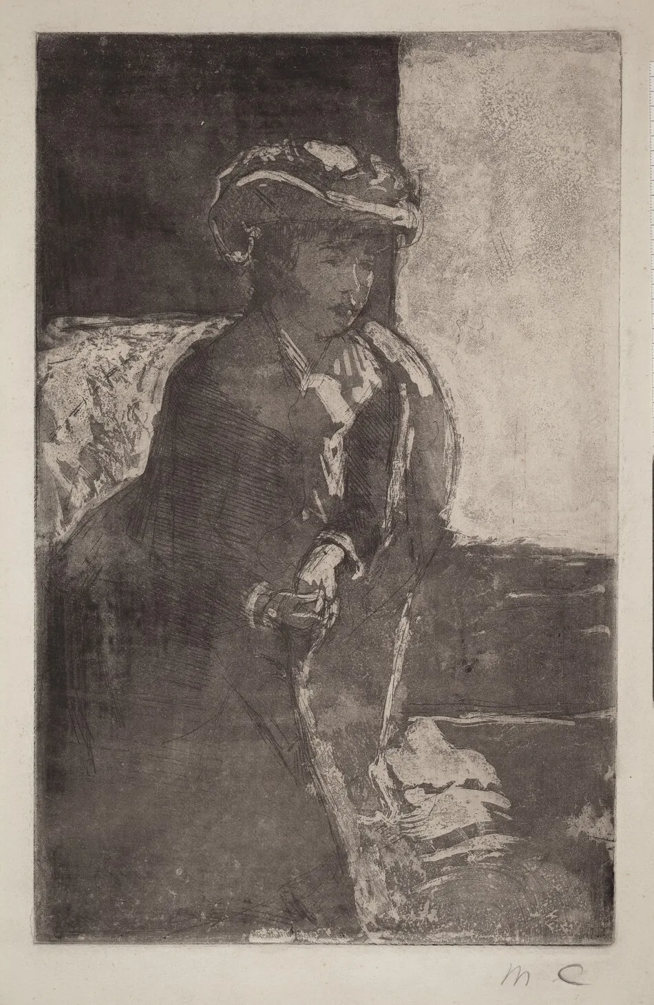 The Corner of the Sofa (No. 3) by Mary Cassatt