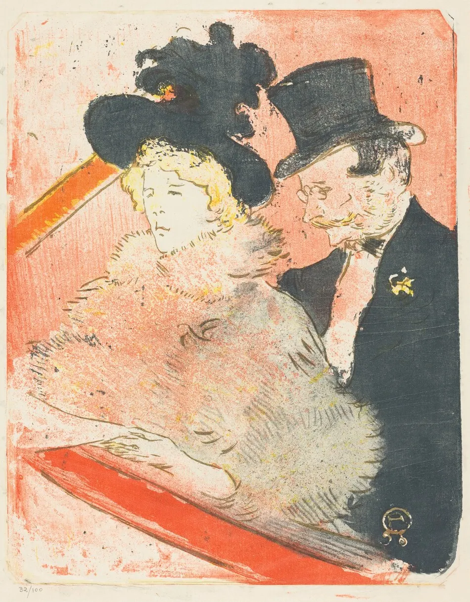 At the Concert (Au concert) by Henri de Toulouse-Lautrec
