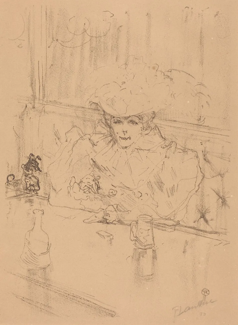 At the Hanneton (Au Hanneton) by Henri de Toulouse-Lautrec
