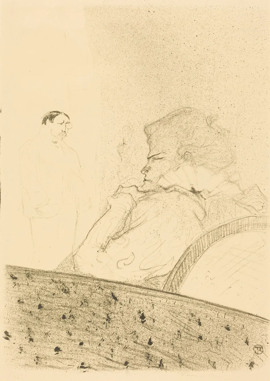 Brandes in His Box (Brandès dans sa loge) by Henri de Toulouse-Lautrec