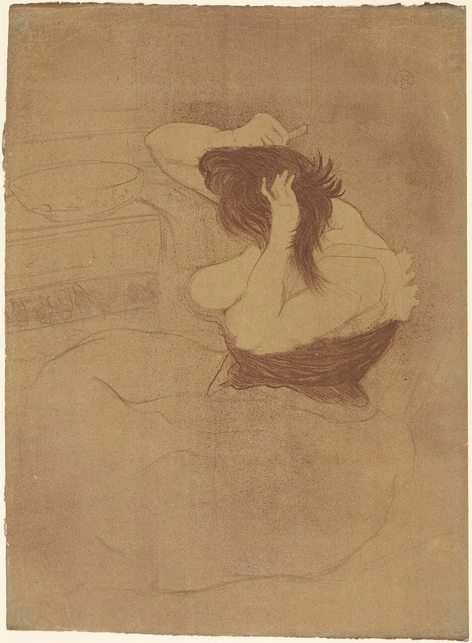 Woman Combing Her Hair (Femme qui se peigne) by Henri de Toulouse-Lautrec