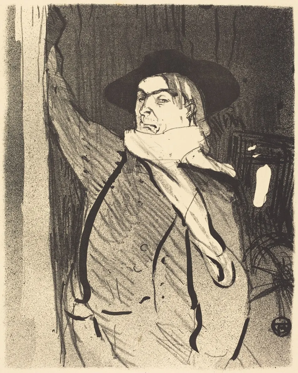 Aristide Bruant by Henri de Toulouse-Lautrec