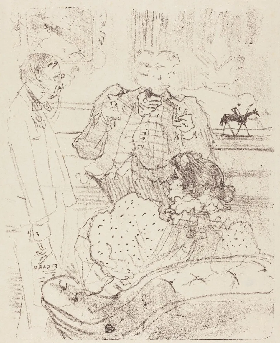 The Forfeit (La gage) by Henri de Toulouse-Lautrec