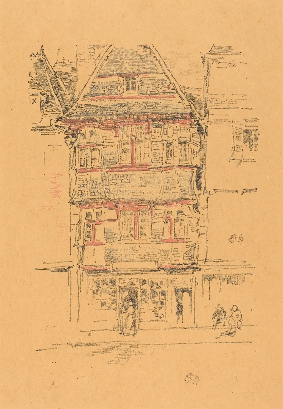 Red House, Paimpol by James McNeill Whistler