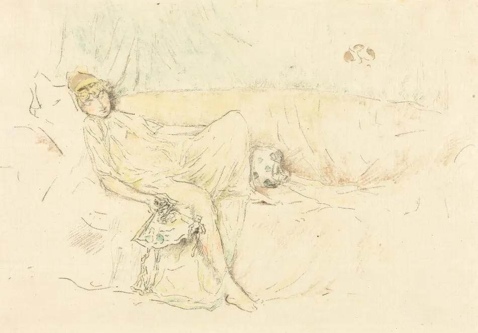 Draped Figure, Reclining by James McNeill Whistler