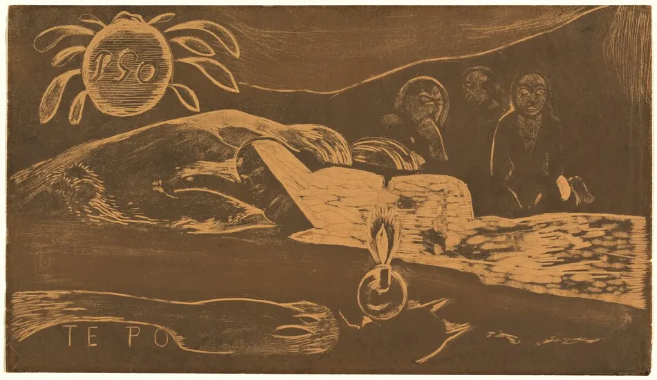 Te Po (The Long Night) by Paul Gauguin