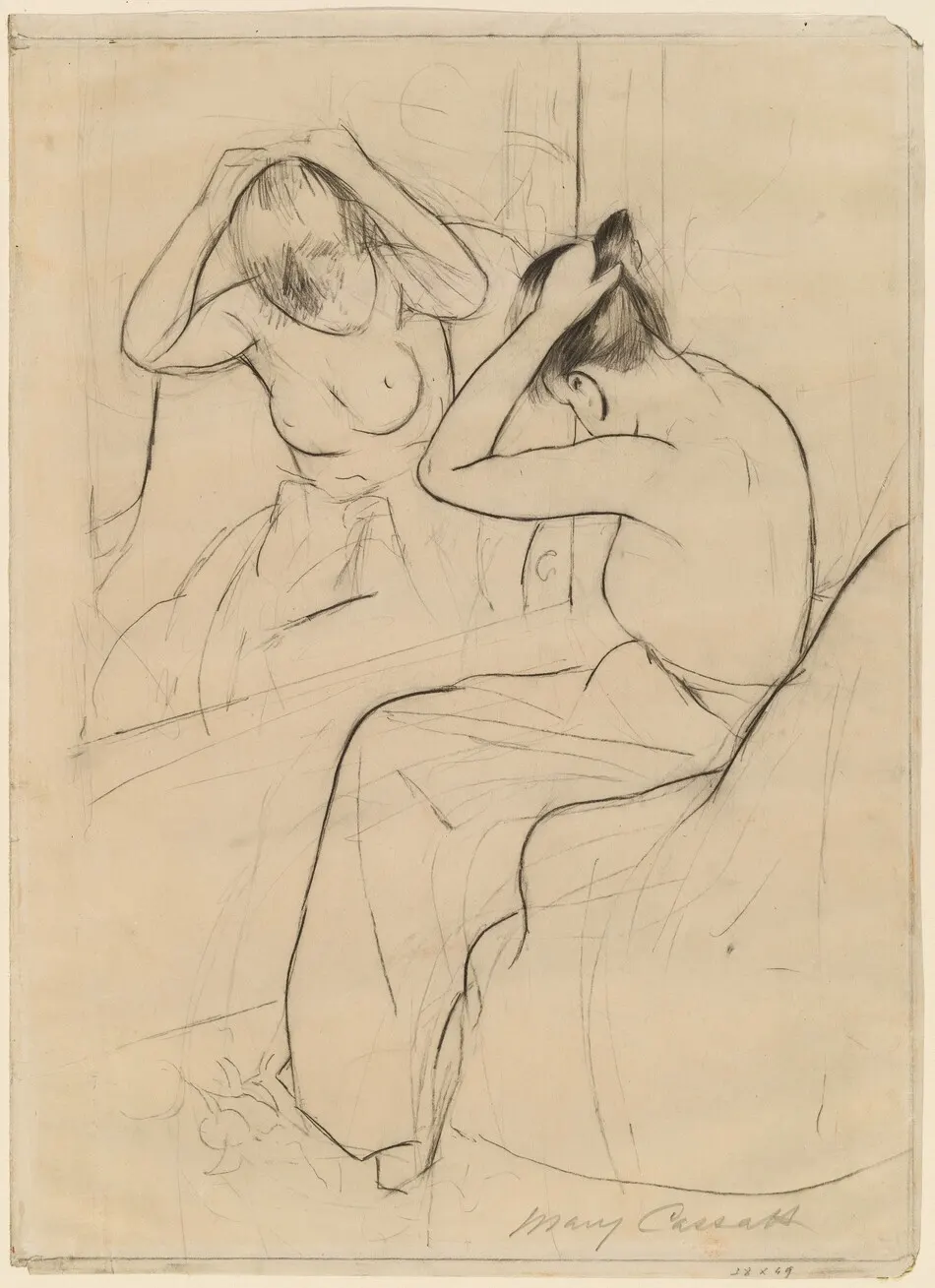 The Coiffure by Mary Cassatt
