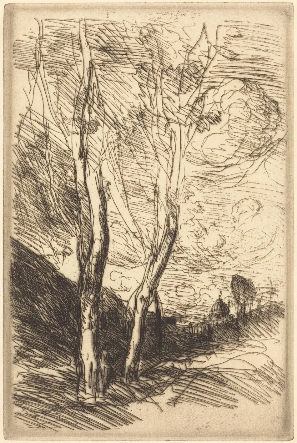 The Cathedral of Florence (Le Dome florentin) by Jean-Baptiste-Camille Corot