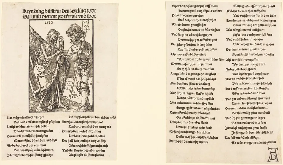 Death and the Lansquenet by Albrecht Dürer