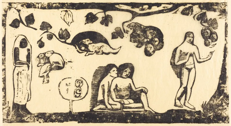 Women, Animals and Foliage (Femmes, animaux et feuillages) by Paul Gauguin