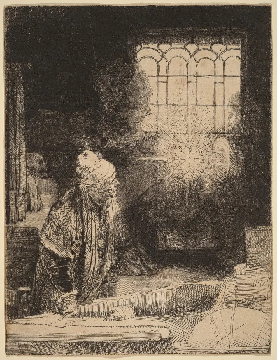 Faust by Rembrandt van Rijn